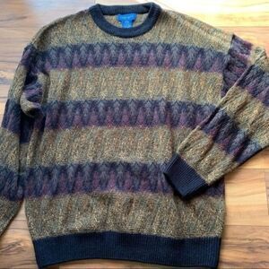 Towncraft men’s vintage stripes sweater L